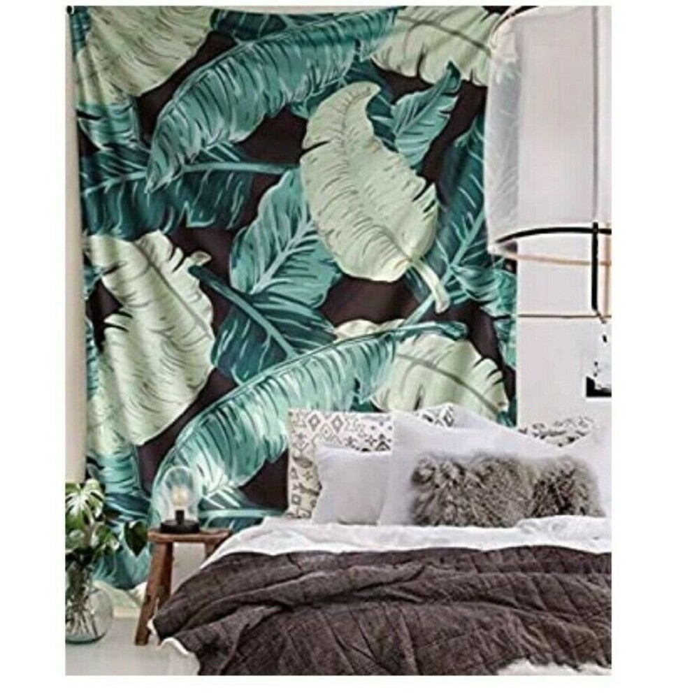 Banana Leaf Wall Tapestry Hang in Livingroom Bedroom or Dorm Room 60" x 80"